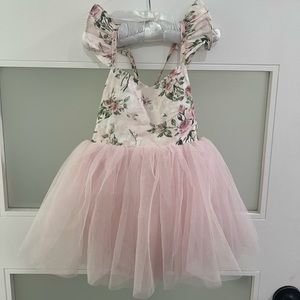 Baby Girl Toddler Flower Tutu Pink Dress Birthday Cute Fashion 2T 24 Months